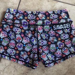 Savage Barbell booty shorts